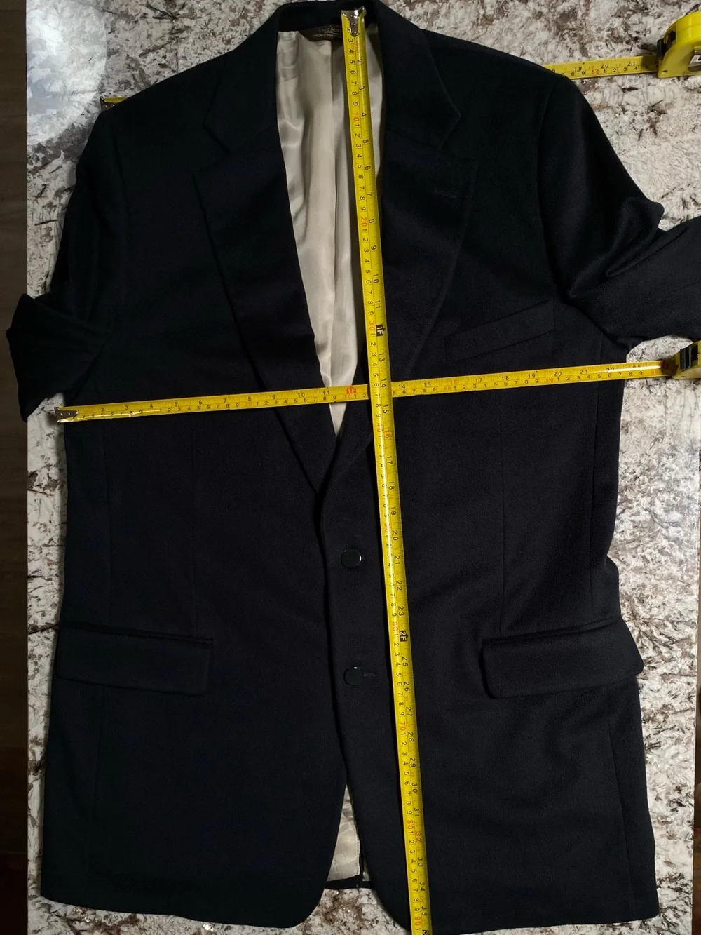 Vintage Paul Stuart Made in Canada 100% Cashmere Sport Coat Blazer